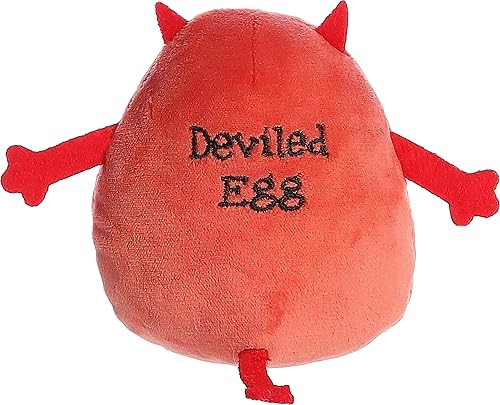 Miniatura 3 de Aurora Punny Eggspressions - Peluche de huevo diabólico - Juego de palabras humorístico - Expresión juguetona - Rojo 3.5 pulgadas