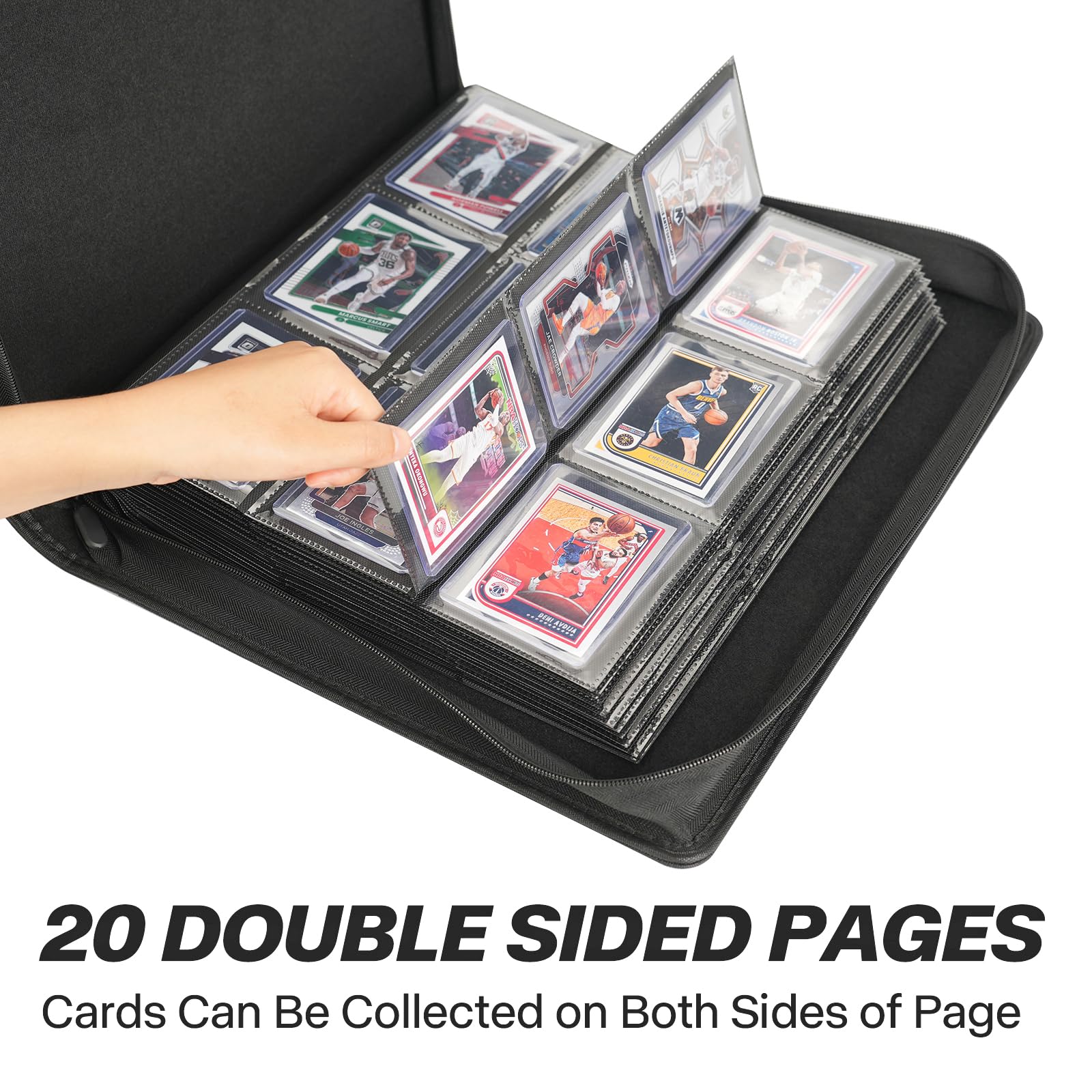 Toploader-Binder, hält 360 Toploader, 9 Pocket Top Loader Binders