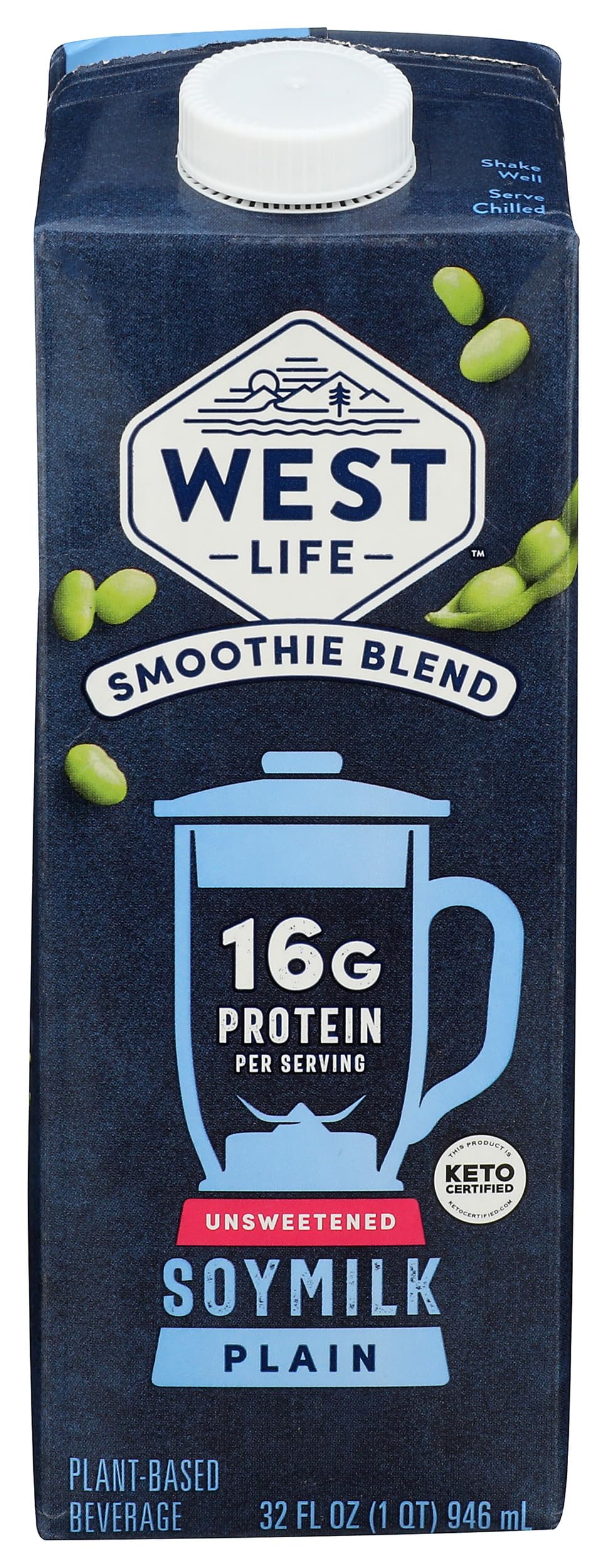 West Life Unsweetened Smoothie Blend Soymilk, 32 Fz