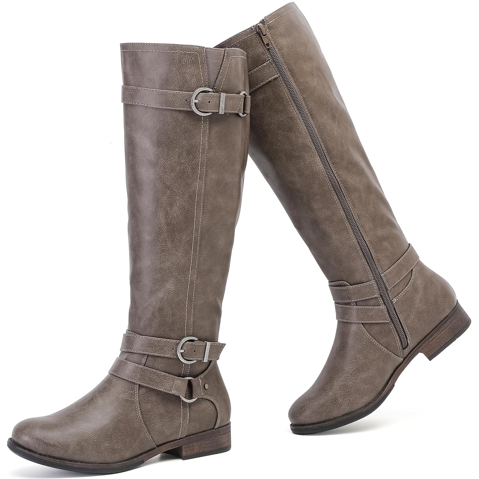 Ruiee Women's Knee High Boots Tall Fashion Boots.
