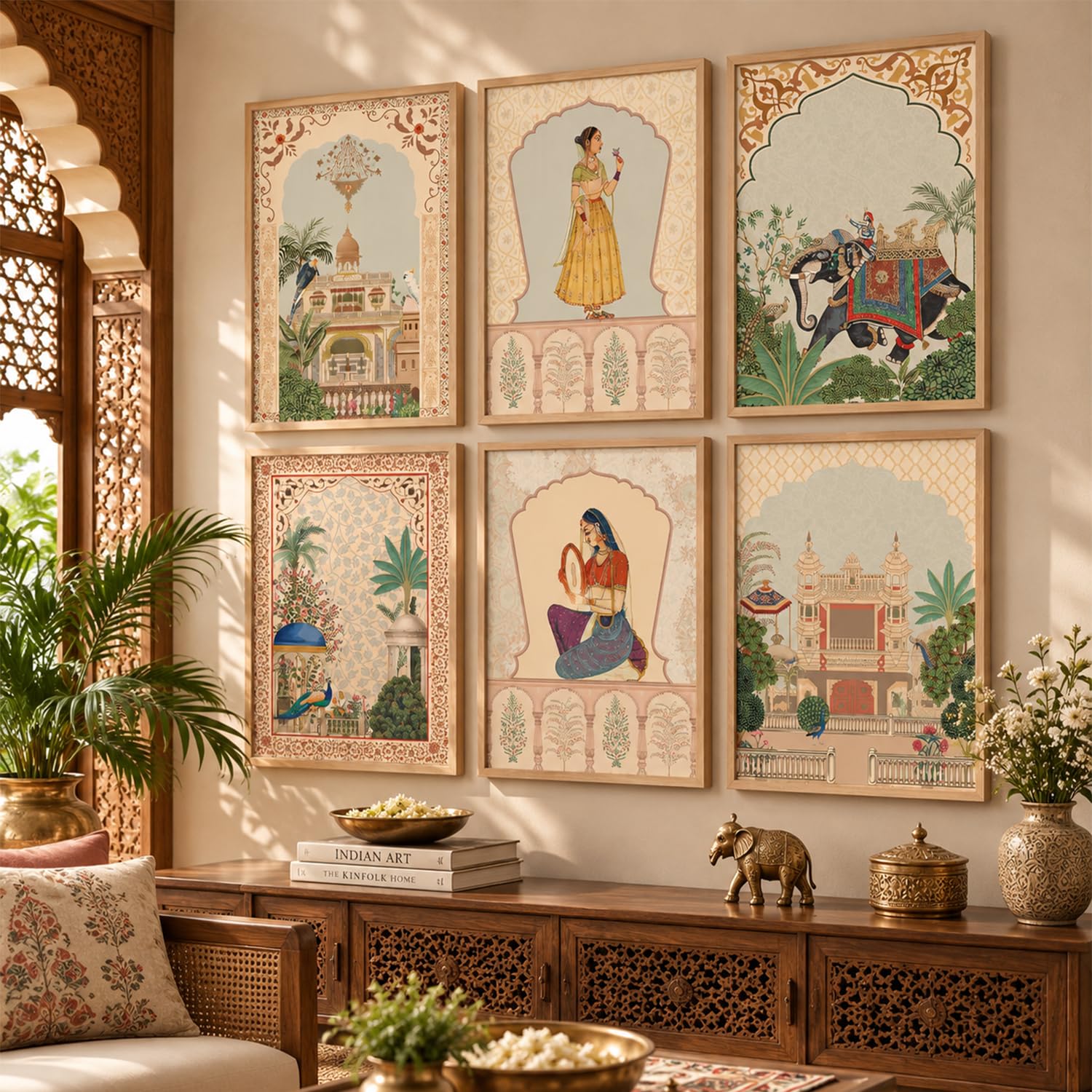 Madhubani Wall Art Set - Indian Pichwai Paintings -20