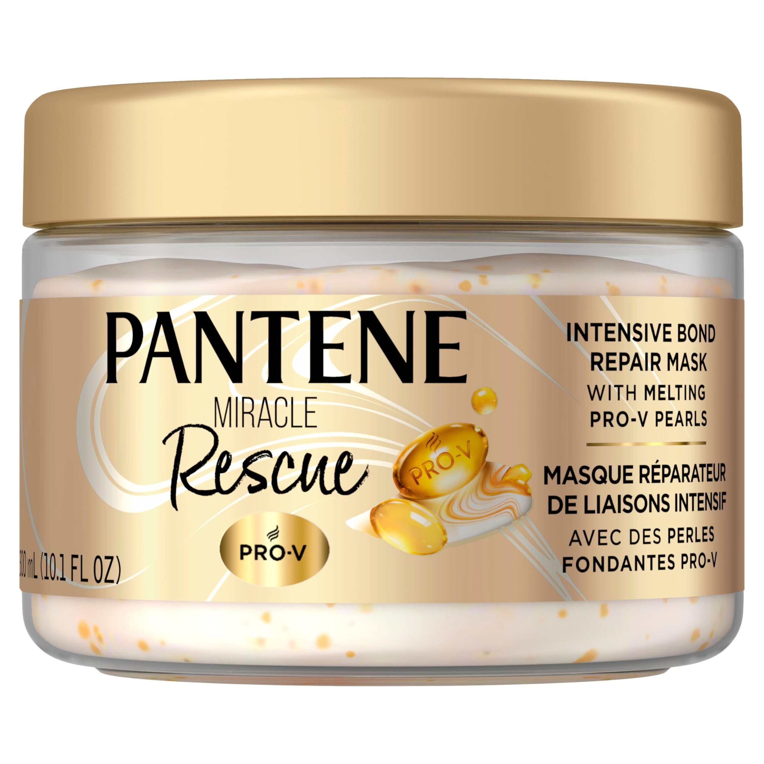 Pantene Pro-V Miracle Rescue Intensive Bond Repair Mask with Melting Pro-V Pearls, melts away damage, builds bonds, strengthens against damage, 300 ml - 2