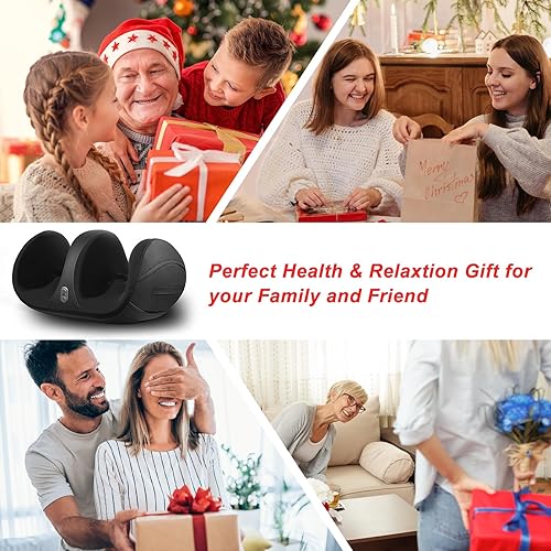 Miniatura 9 de Regalos de Navidad para mujeres y hombres, regalos de elefante blanco, masajeador de pies Shiatsu con calor, masajeador de pies y pantorrillas de