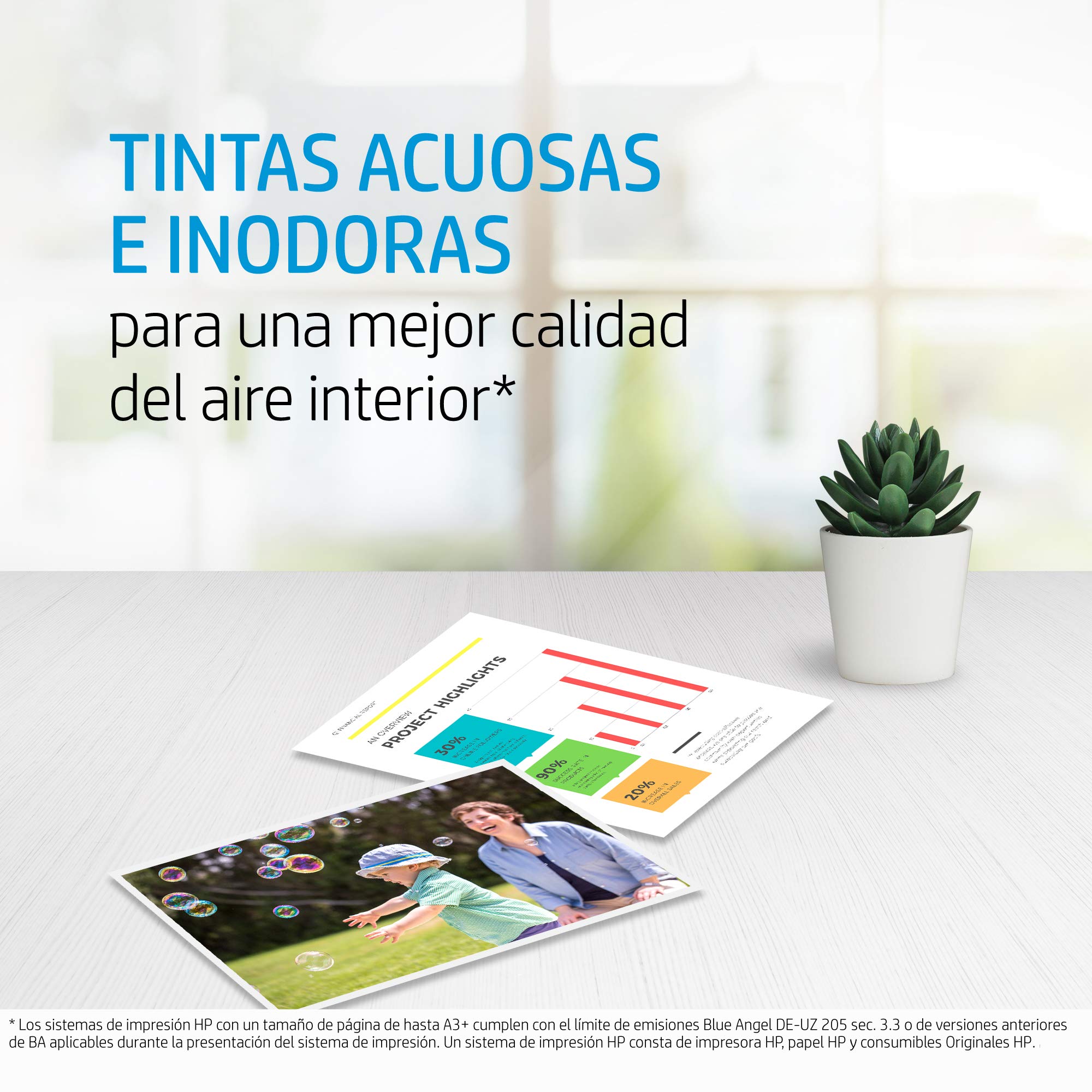 HP 903XL 3HZ51AE, Negro y Tricolor, Cartuchos de Tinta de Alta Capacidad Originales, Pack de 4, compatible con impresoras de inyección de tinta HP OfficeJet 6950, 6951; OfficeJet Pro 6960, 6970