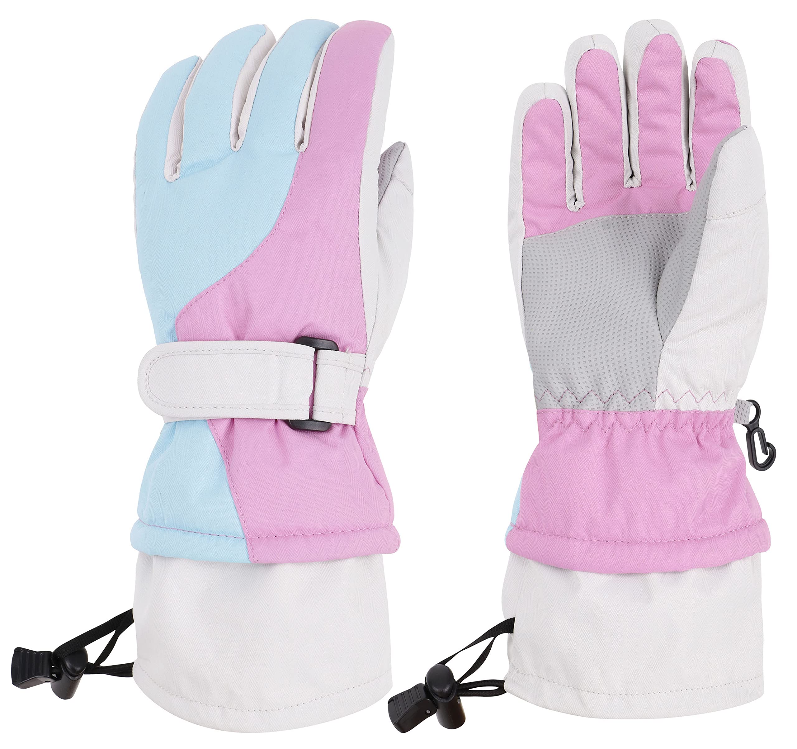 Simplicity Kid's Cotton Windproof Waterproof Snow Ski Gloves