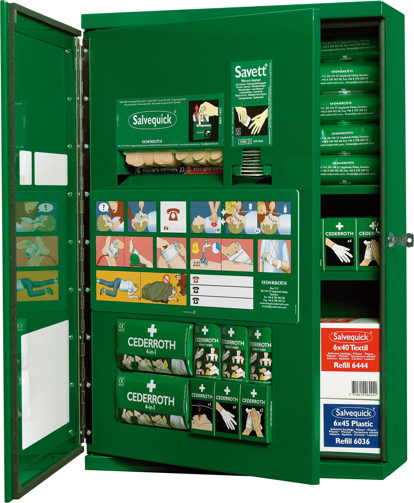 Cederroth First Aid Cabinet Double Door