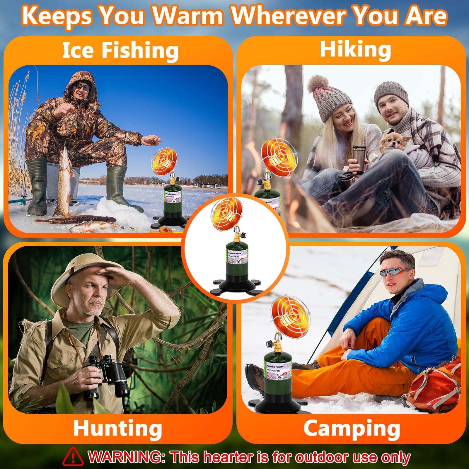 Portable Propane Heater - Camping & Outdoor Use -7 Portable Propane Heater - Camping & Outdoor Use -7