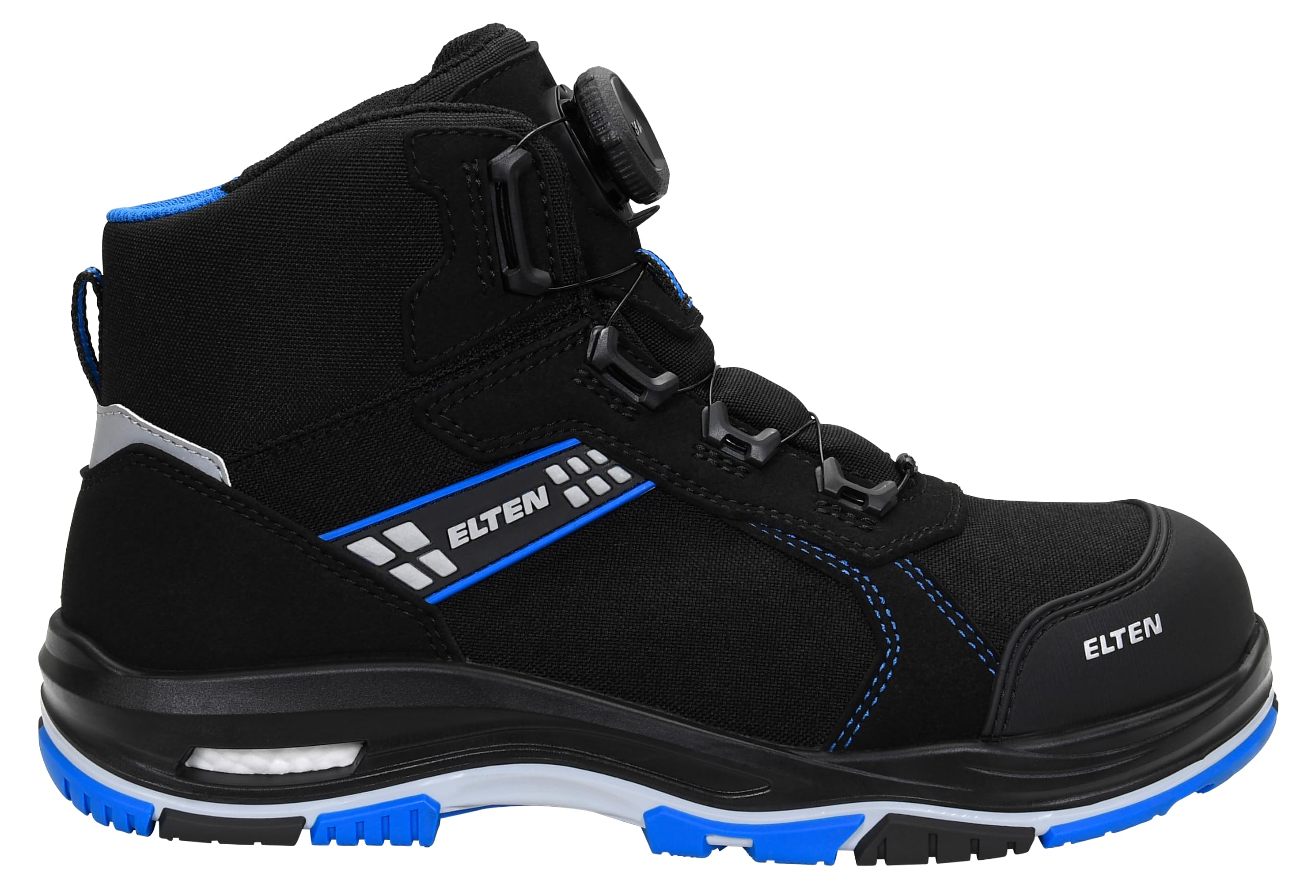 ELTEN IAN XXTP Pro BOA blue Mid ESD S3S | Sicherheitsschuhe für Damen & Herren, Kunststoffkappe, leicht, atmungsaktiv