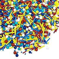 Vista 8 de Manvscakes, chispas rosas, San Valentín, chispas para pastel, sin gluten, galletas, chocolate, fondant, cobertura de princesa, helado, comestible