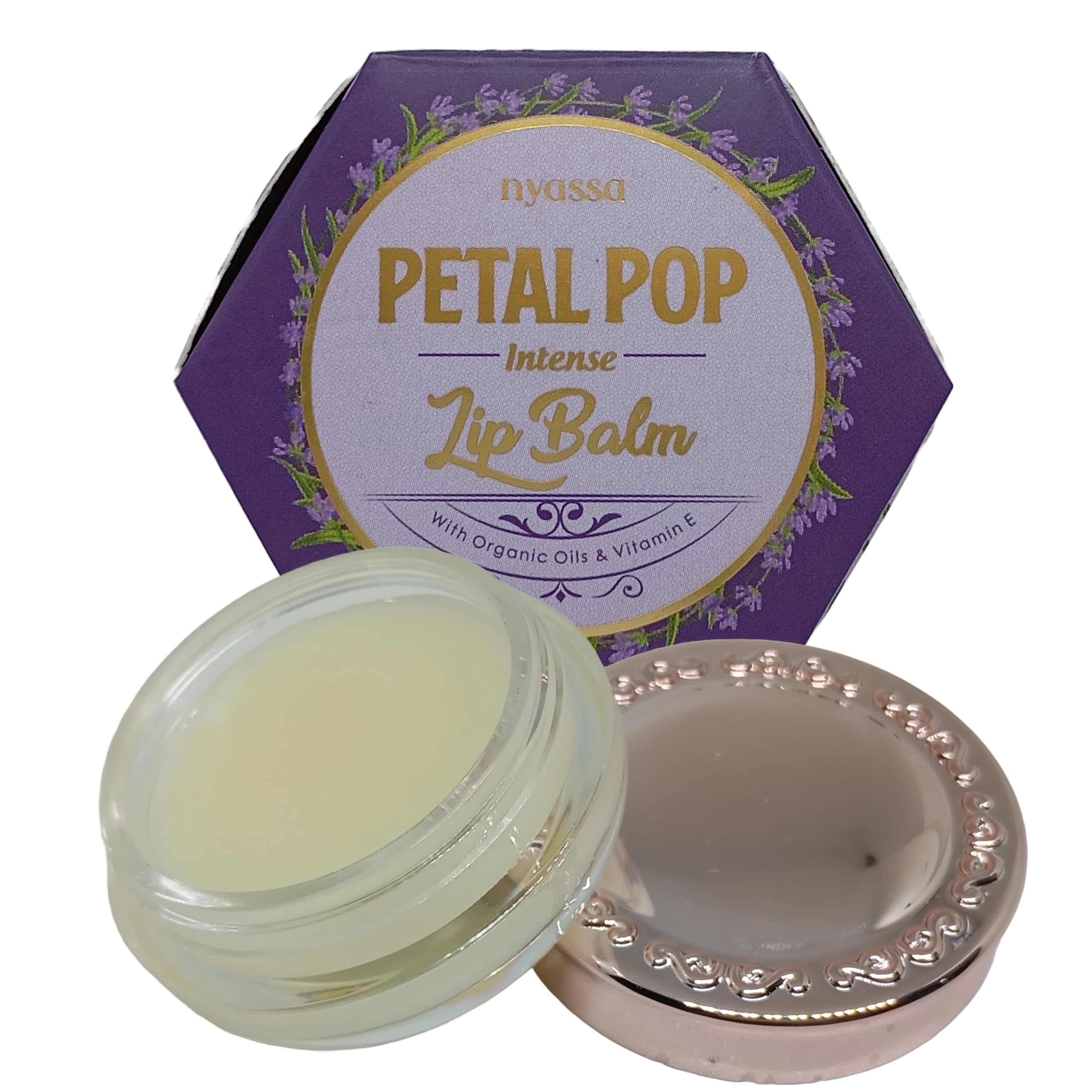 Nyassa Petal Pop Intense Lip Balm - 6g, Intense Hydrating & Moisturizing Lip mask for Dry, Cracked and Chapped lips, Non-tinted with Shea Butter and Organic Almond Oil-image-33