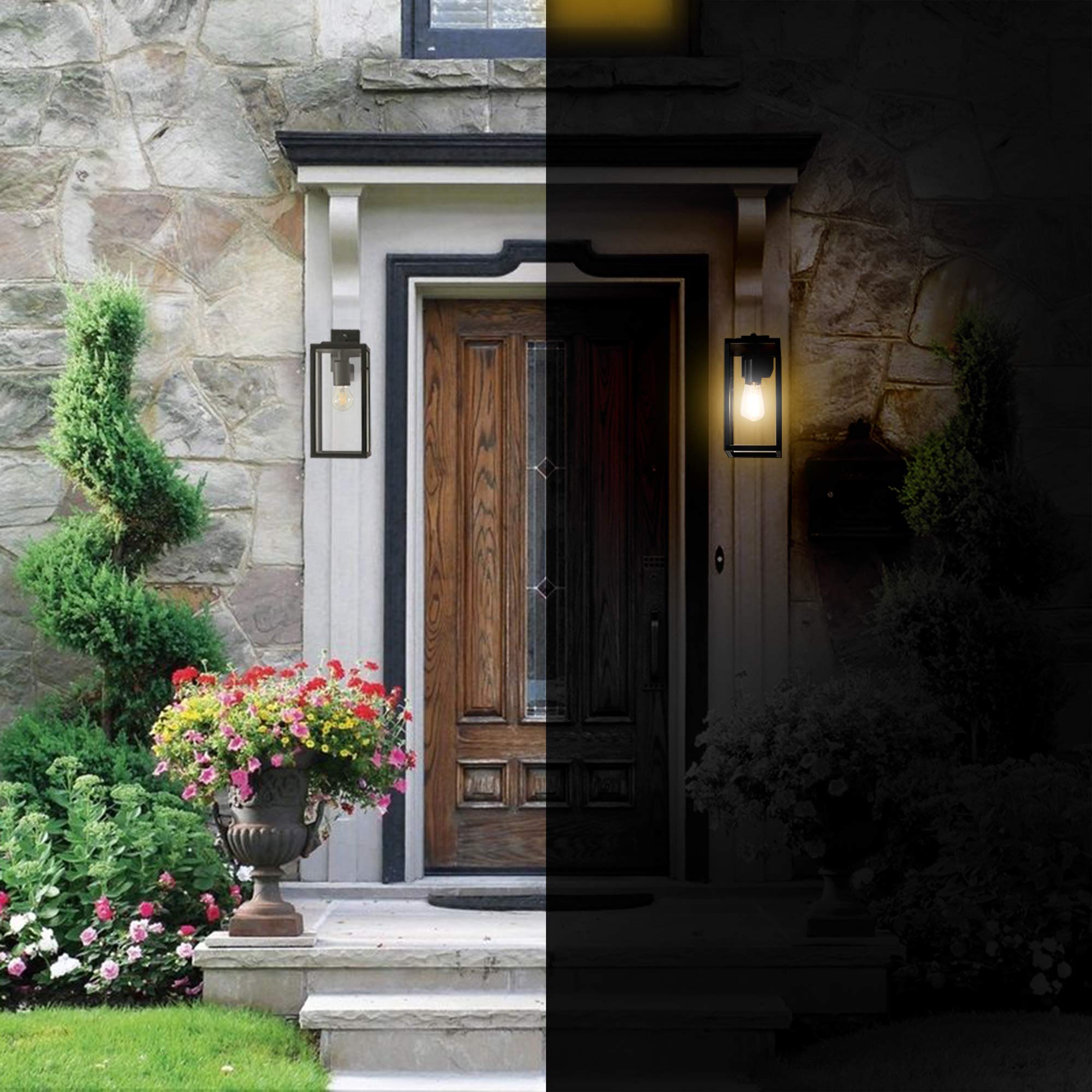 LAMPADA PARETE ESTERNA Casa Intemperie Numero Casa Paralume Vetro