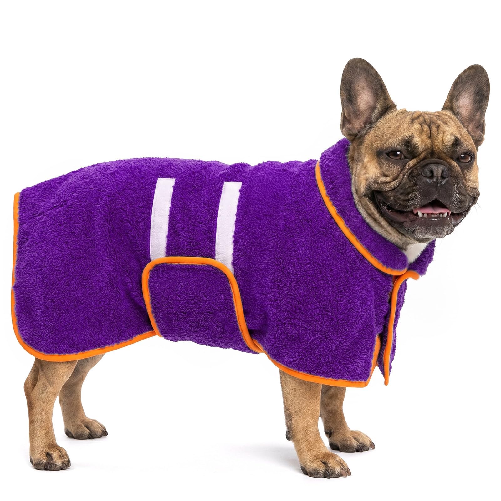 Bienbee Dog Bathrobe, Super Absorbent for Small to Large Dogs, Purple M โ image 1
