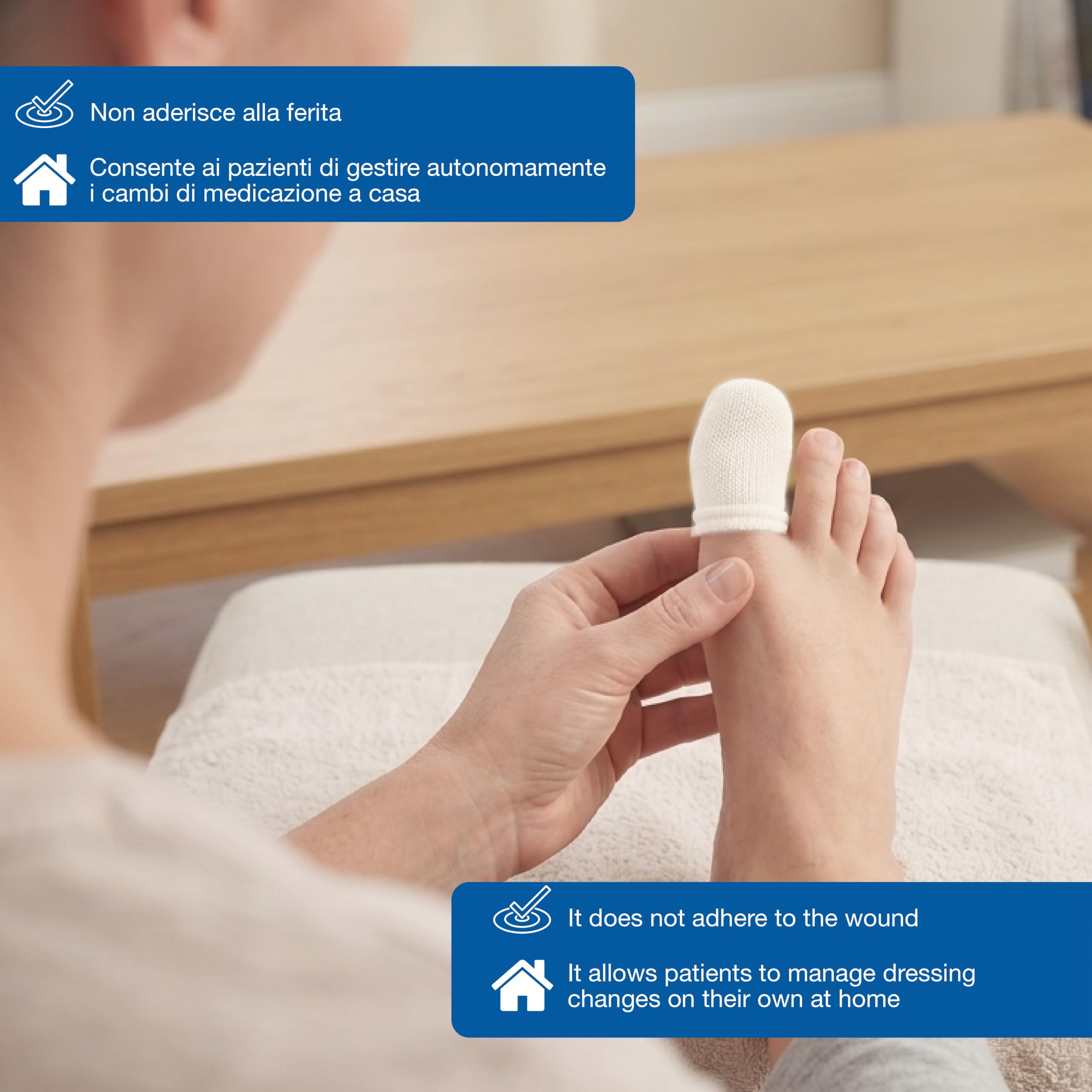 3M - Adaptic digit medicazione non aderente sterile per dita mani misura media, confezione da 10 pezzi, MAD013