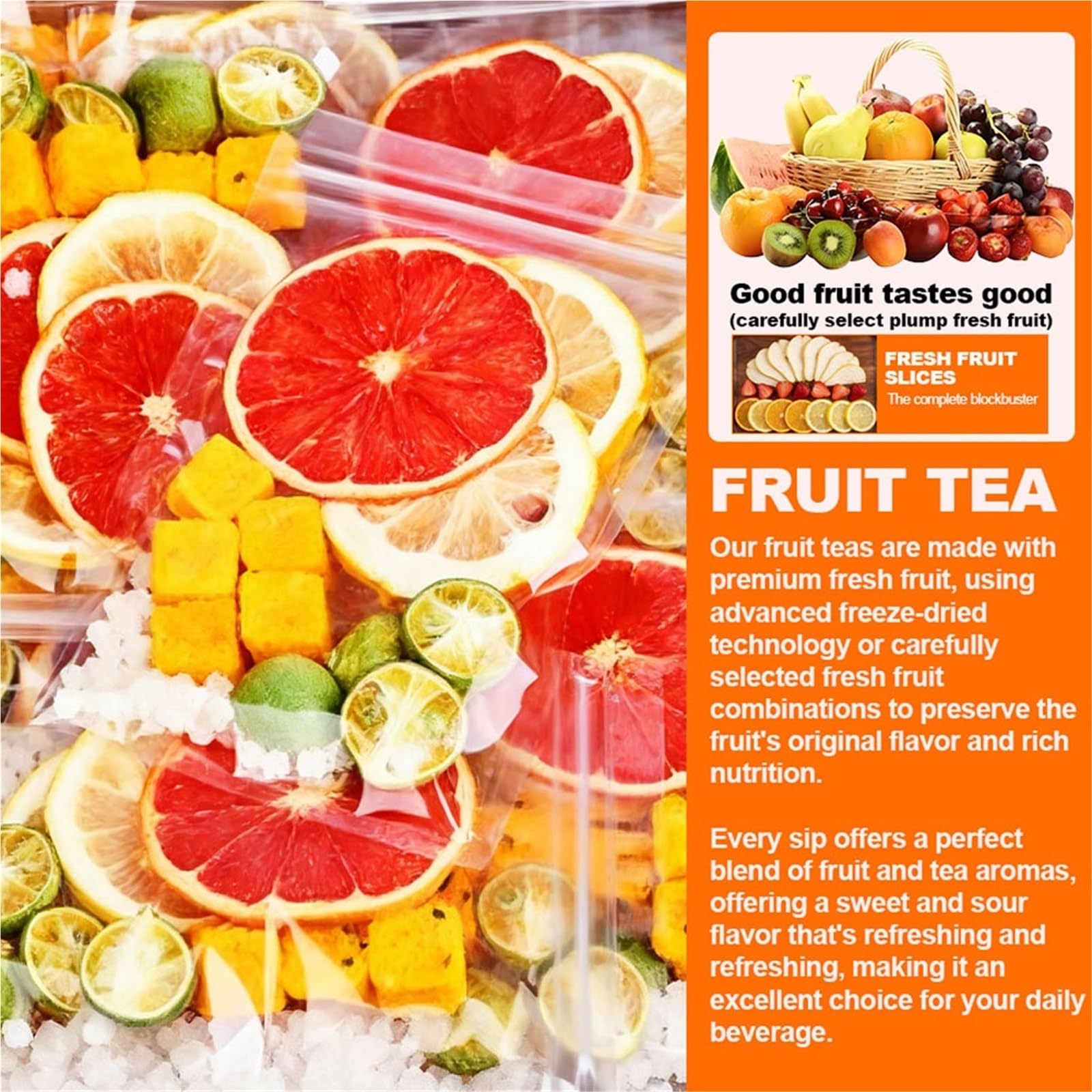 Letnie Mieszane Suszone Herbaty Owocowe W Torebkach – Naturalny Napar Owocowy, Przenośne Torebki Z Herbatą Ziołową(3PCS)