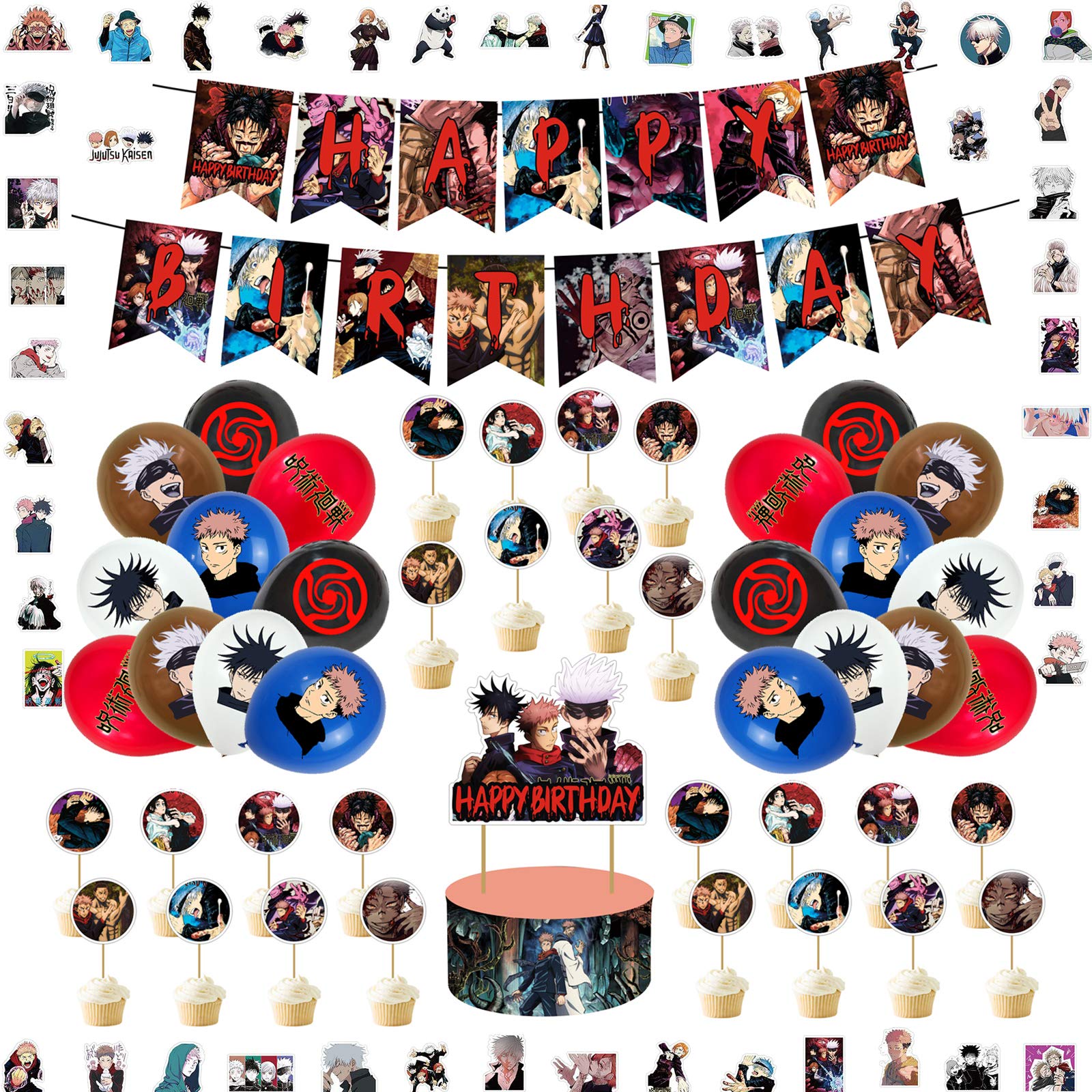 Buy QICIG Jujutsu kaisen party supplies Jujutsu kaisen birthday party