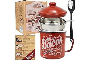 Bacon Grease Container with Strainer