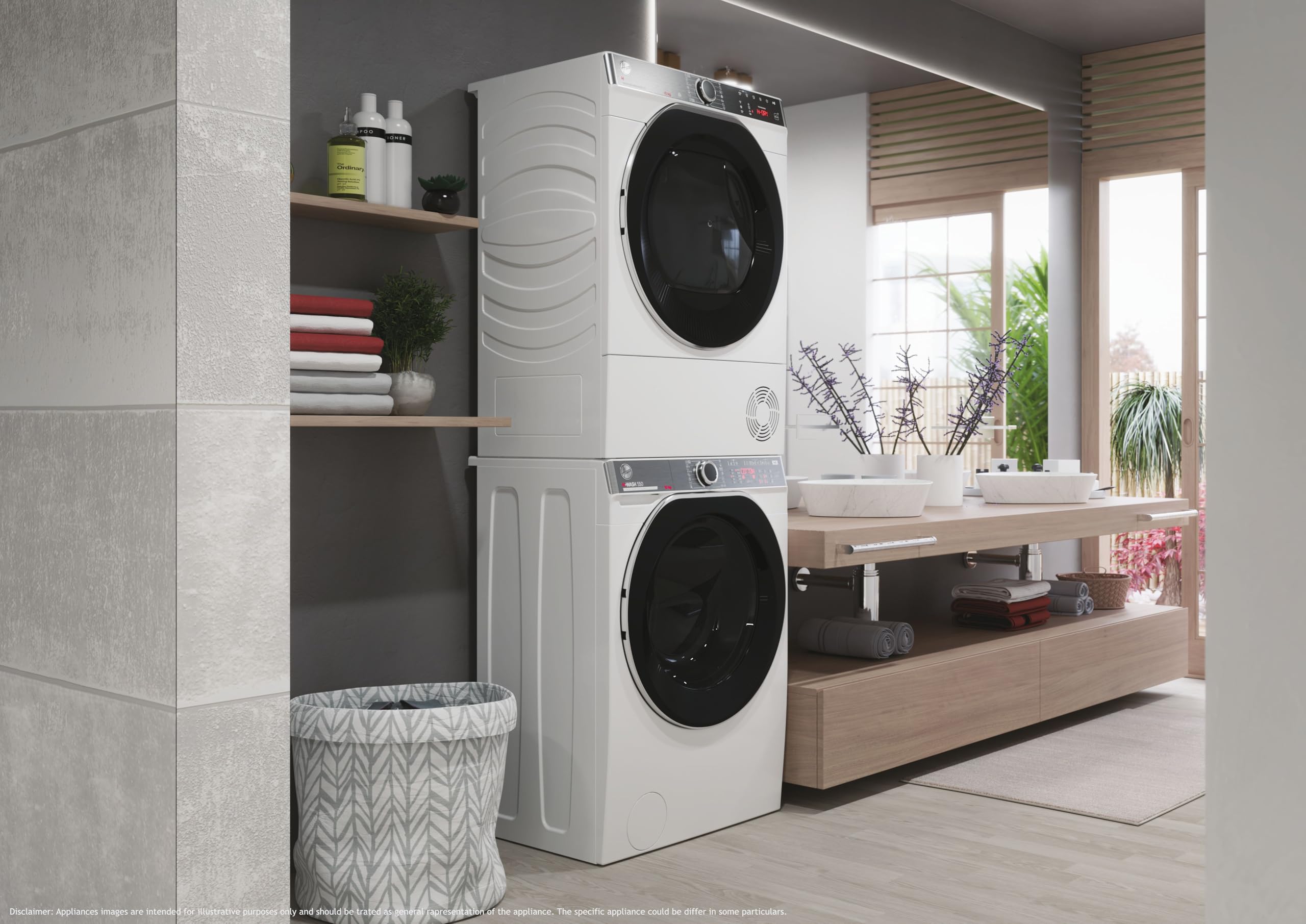 Hoover H-DRY 550 Asciugatrice Slim 7 Kg, Wi-Fi + Bluetooth, 15+1 Programmi, Sensore Umidità, EasyCase, AxLxP 85 x 59,6 x 47,7 cm, NR4 H7A2TCBEX-S