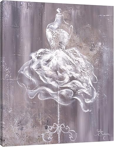 Jaxson Rea Isabella Karolewicz - Lienzo envuelto en galería de alta costura vintage, 32 x 40 pulgadas