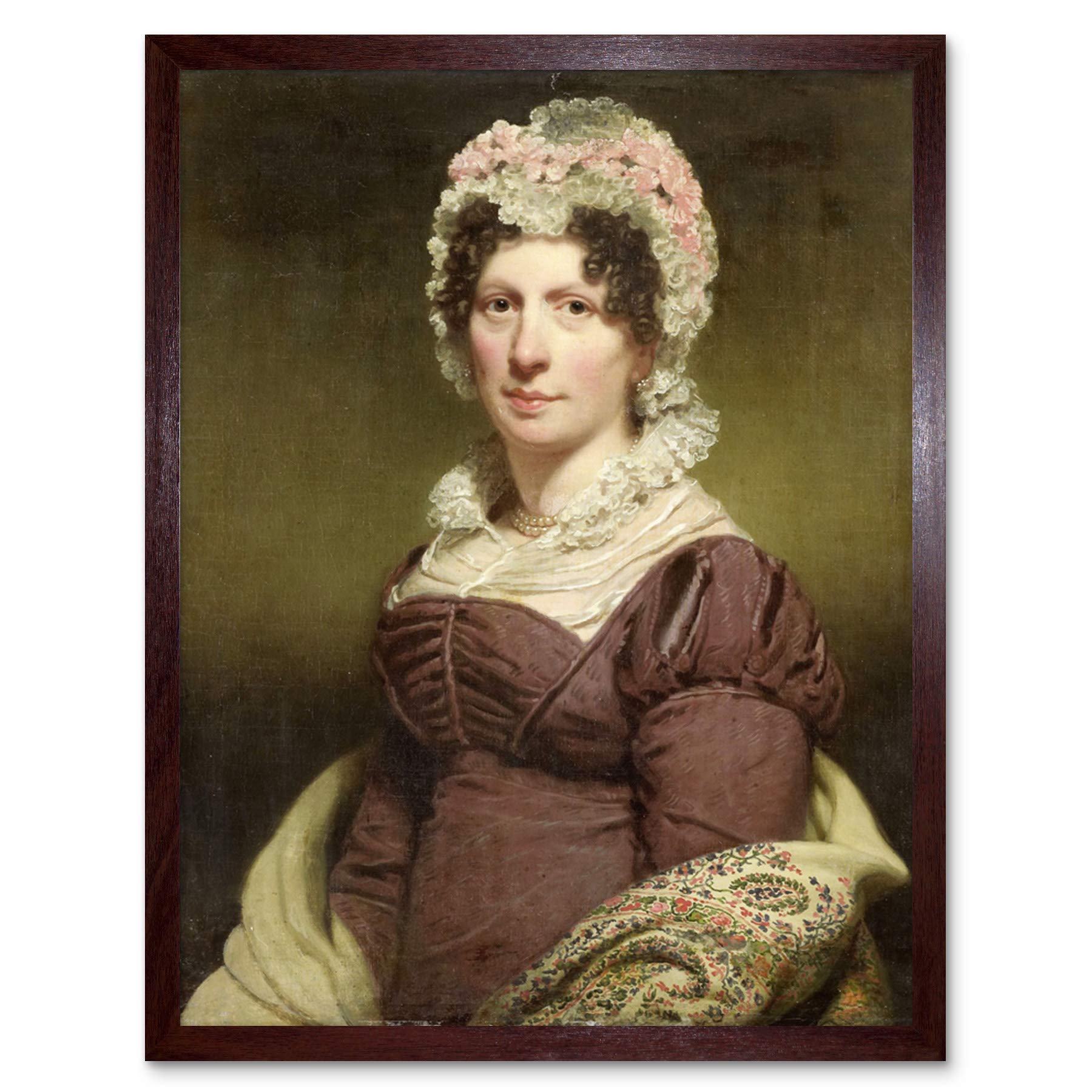 Artery8 Charles Howard Hodges Portrait Of A Woman Painting Art Print Framed Poster Wall Decor 12x16 inch