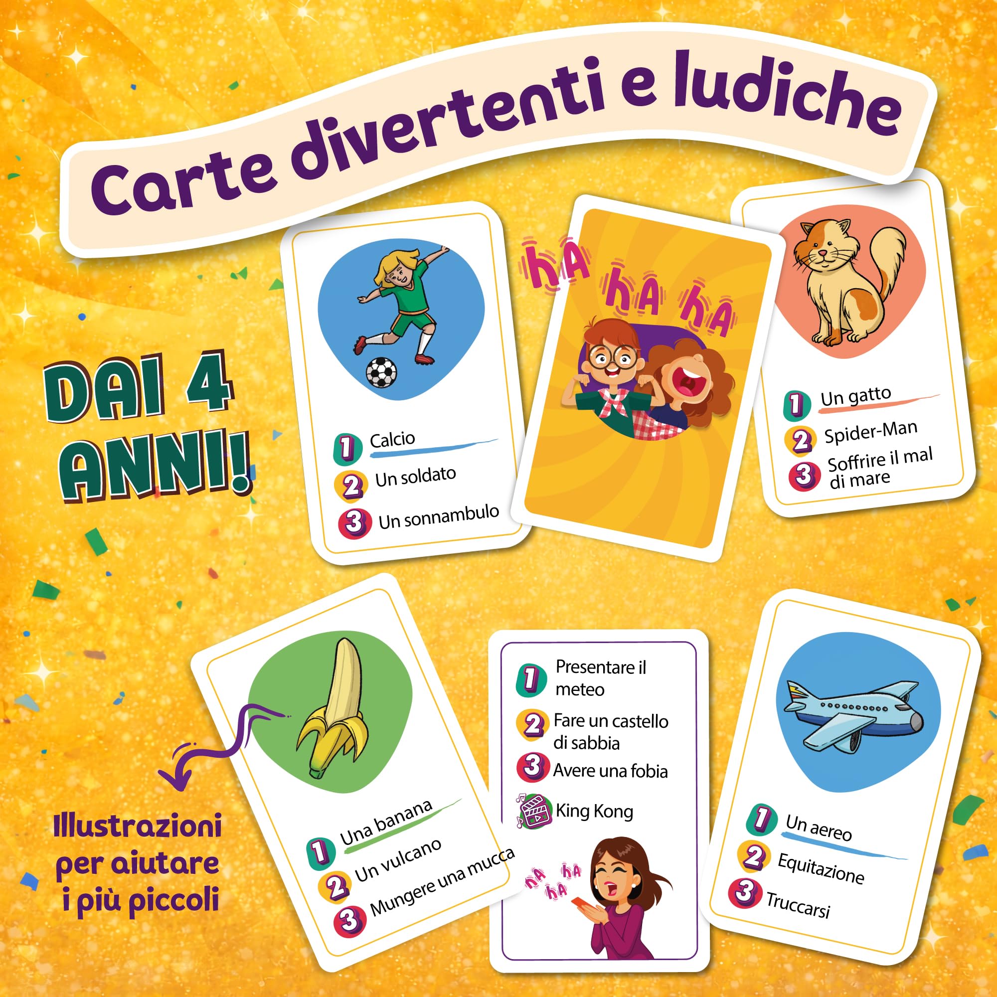ZENAGAME Generazione Mimo, 120 Carte Da Gioco Per Bambini - 400 Mimi, 4-99 anni