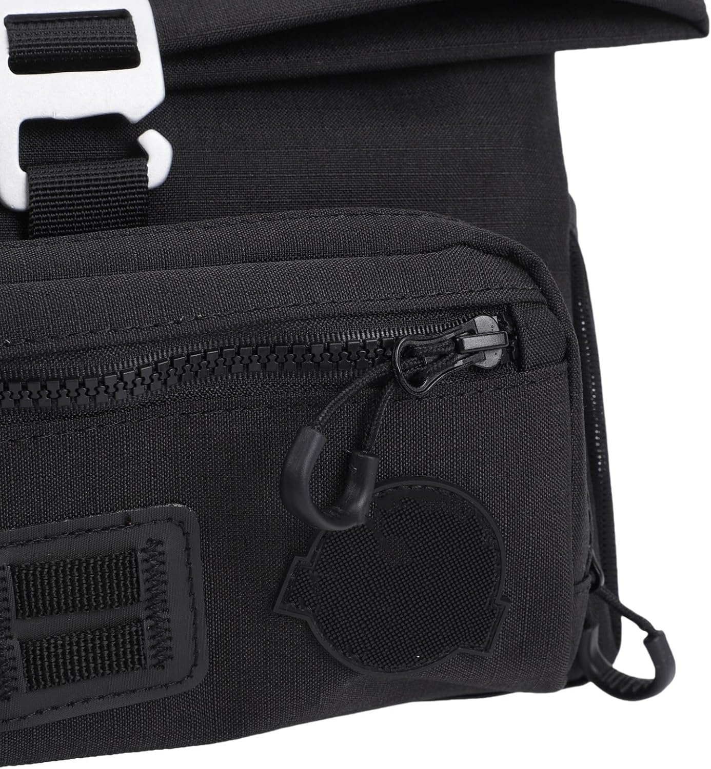 Handlebar Bag, Compact Folding Bike Front Bag with Detachable Shoulder Strap Rain Cover Storage for Urban Commuting Touring and Wet Weather Cycling