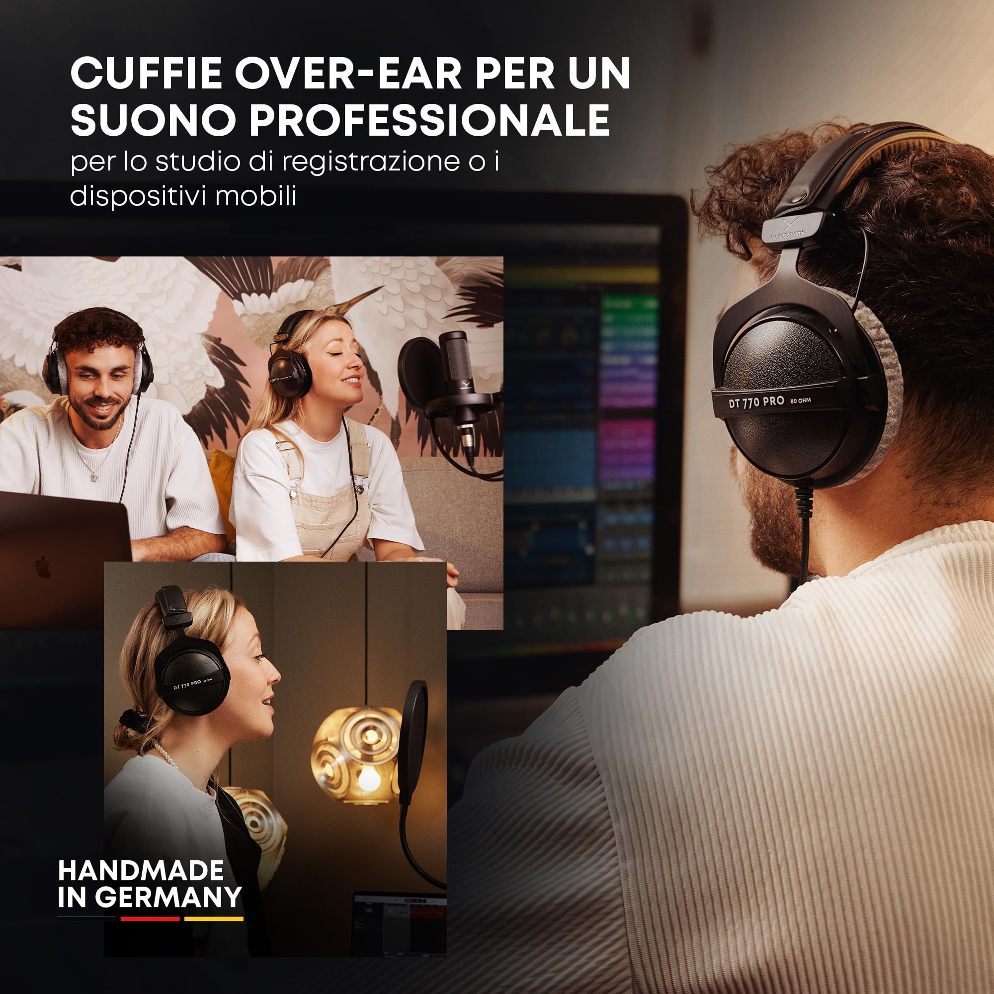beyerdynamic DT 770 Pro 80 Ohm edizione limitata nero - Design chiuso, cablato per registrazione e monitoraggio