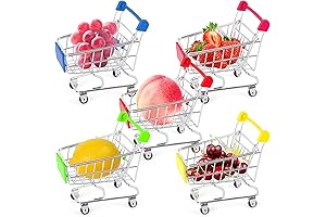 Shindel 5PCS Mini Shopping Carts, Grocery Store Desire