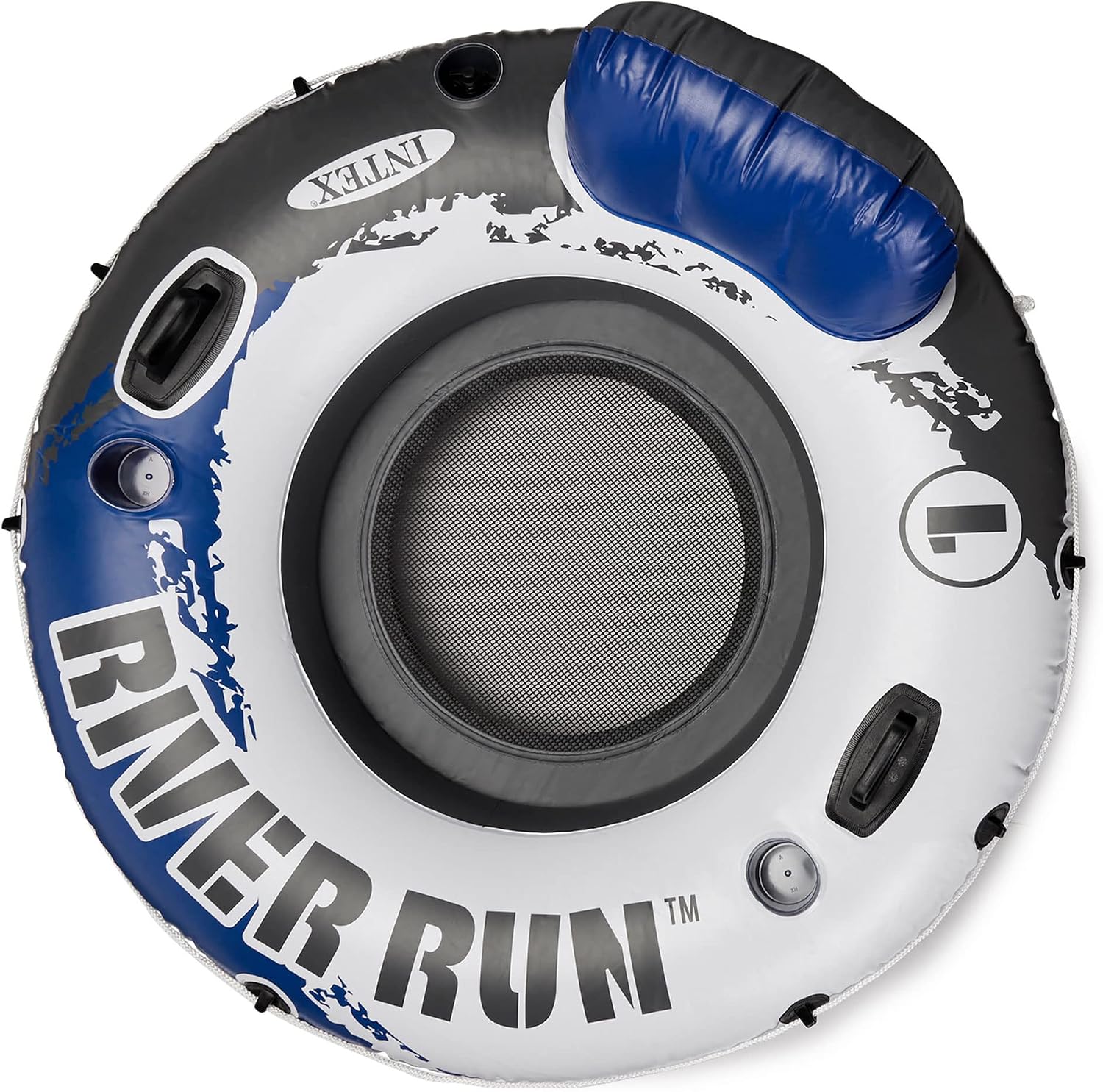 Intex River Run Inflatable Floating Tube 86in Aluminum Oar and High-Output Pump
