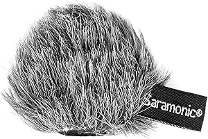 Saramonic SR-AX100 Furry Windscreen for Saramonic SR-XM1, SmartMic, SmartMixer & CaMixer Microphones (XM1-WS), Black