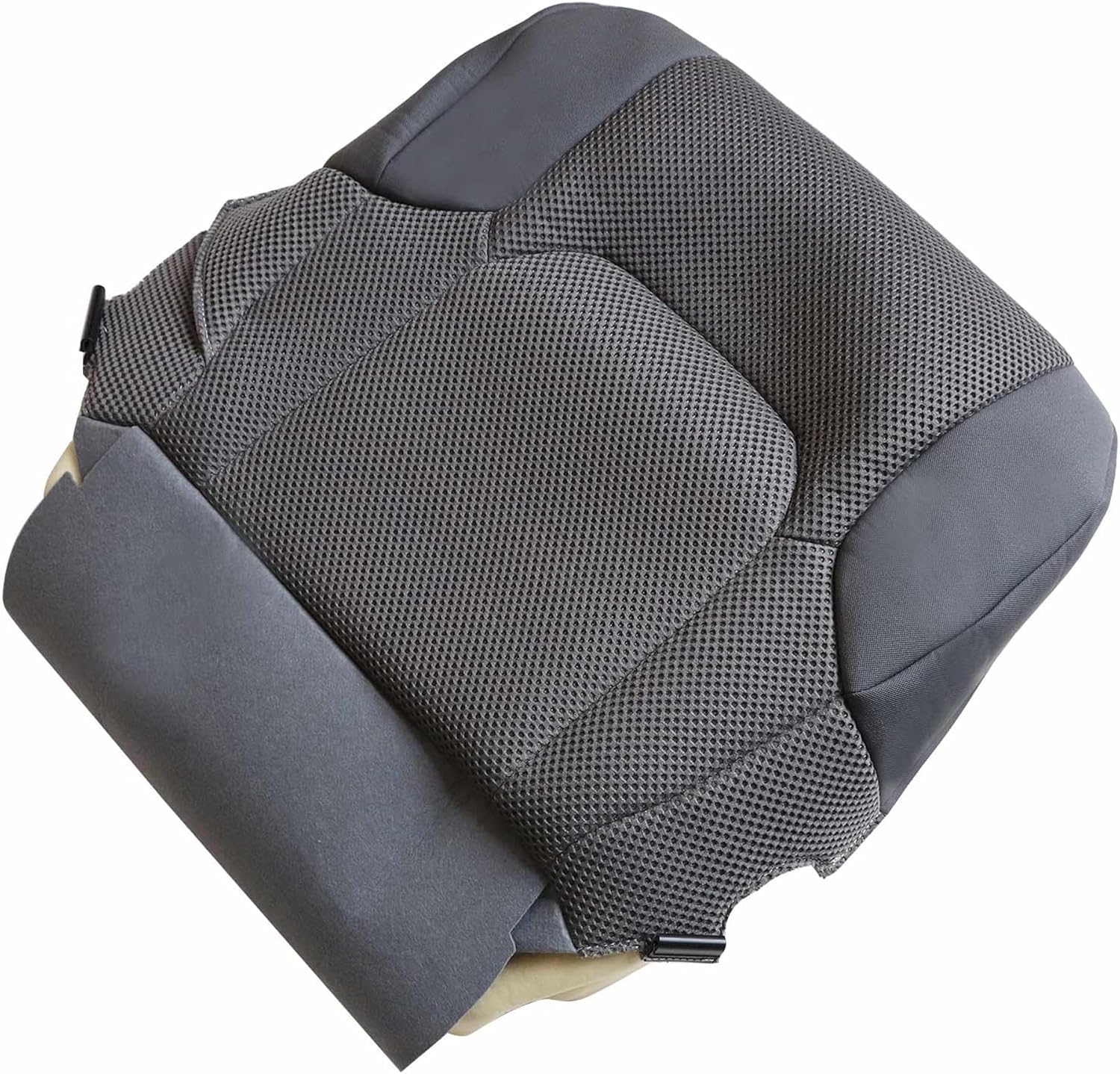 Driver Bottom Cloth Seat Cover Gray Compatible with Nissan Frontier 2005 2006 2007 2008 2009 2010 2011 2012 2013 2014 2015 2016 2017 2018 2019