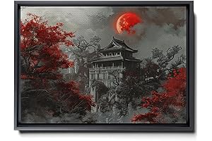 Japanese Style Cherry Blossom Tree Wall Art Prints