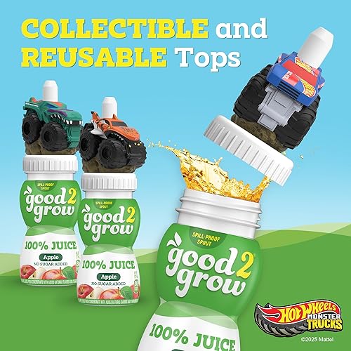 Miniatura 4 de good2grow Jugo de manzana - Bebidas 100% de jugo para niños, jugo de fruta sin azúcar añadido, botellas de jugo de 6 onzas líquidas con tapas de