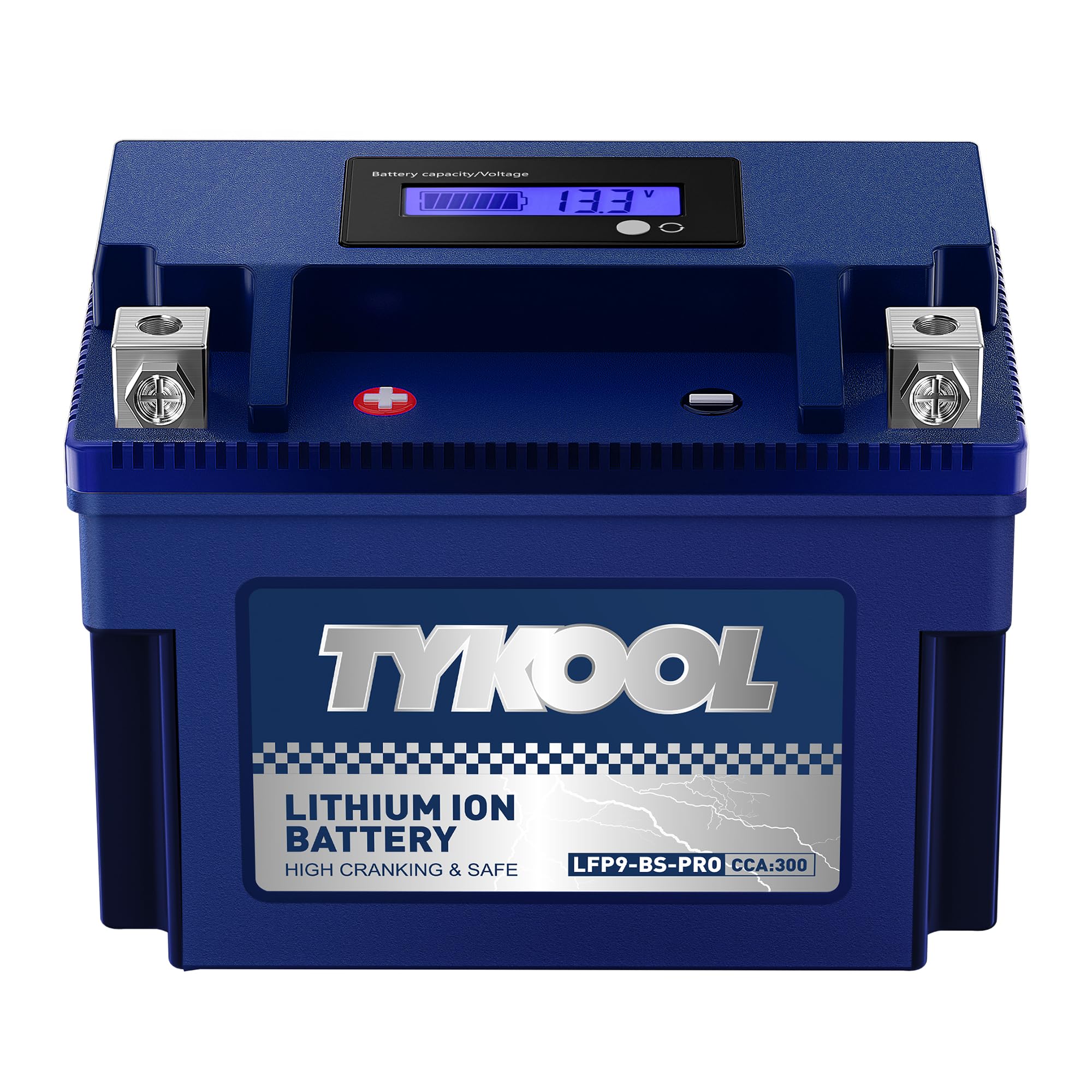 TYKOOL YTX9-BS 300CCA 12V 5AH Lithium LiFePO4 Powersports Battery, Built in BMS, Motorcycle Battery,for ATV,UTV,Scooter,Snowmobile,Jet Ski,Starting Battery