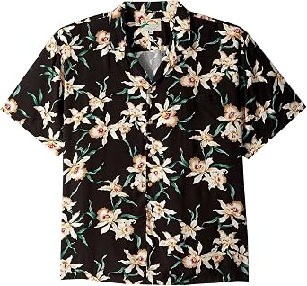 Paradise Found Mens Star Orchid Tom Selleck Magnum PI Hawaiian Shirt