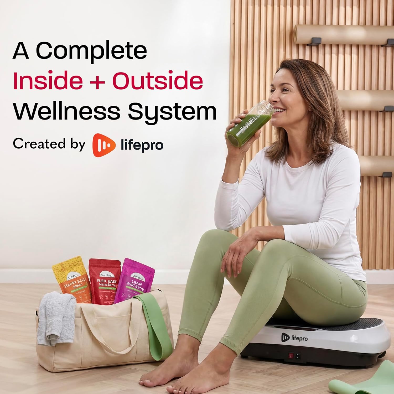 Super Greens Powder – Flex Ease NanaBerry – Kosher - Sugar Free- Greens Superfood Powder with Collagen Peptides, Turmeric & Hyaluronic Acid for Joint Mobility & Comfort – 30 Servings