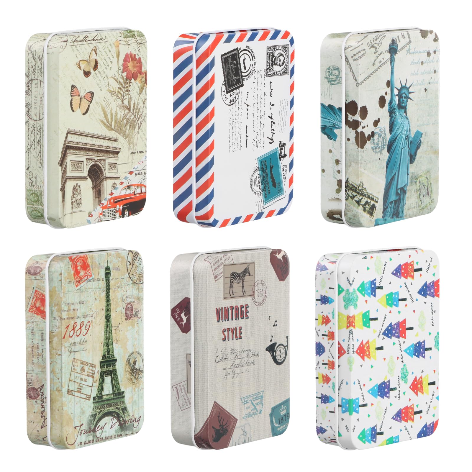 8 Scatoline In Latta Con Coperchio Trasparente - Ideali Per Caramelle, Thé, Piccoli Oggetti - Foto 2