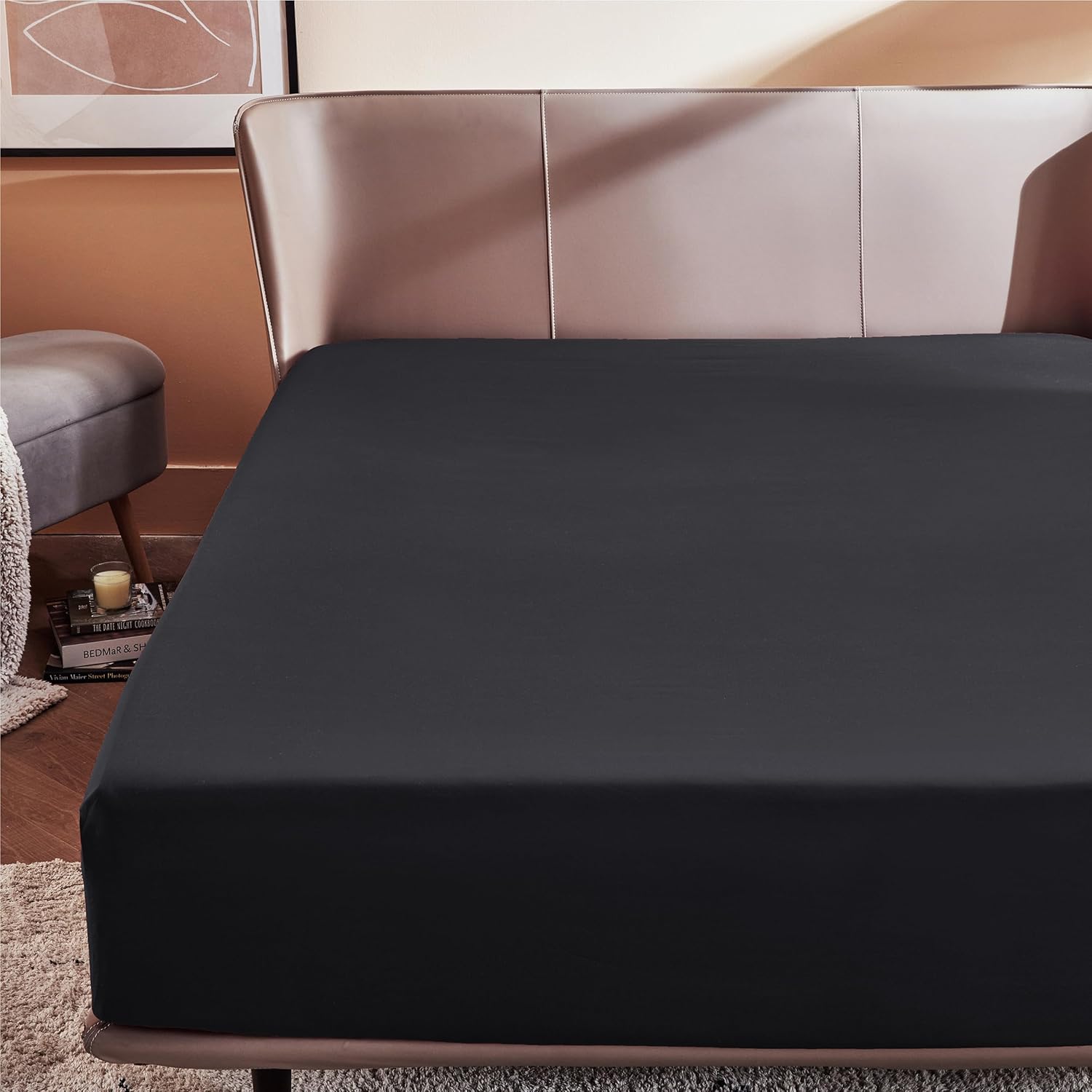 Bedsure Queen Fitted Sheet Only Bed Sheets Extra Deep