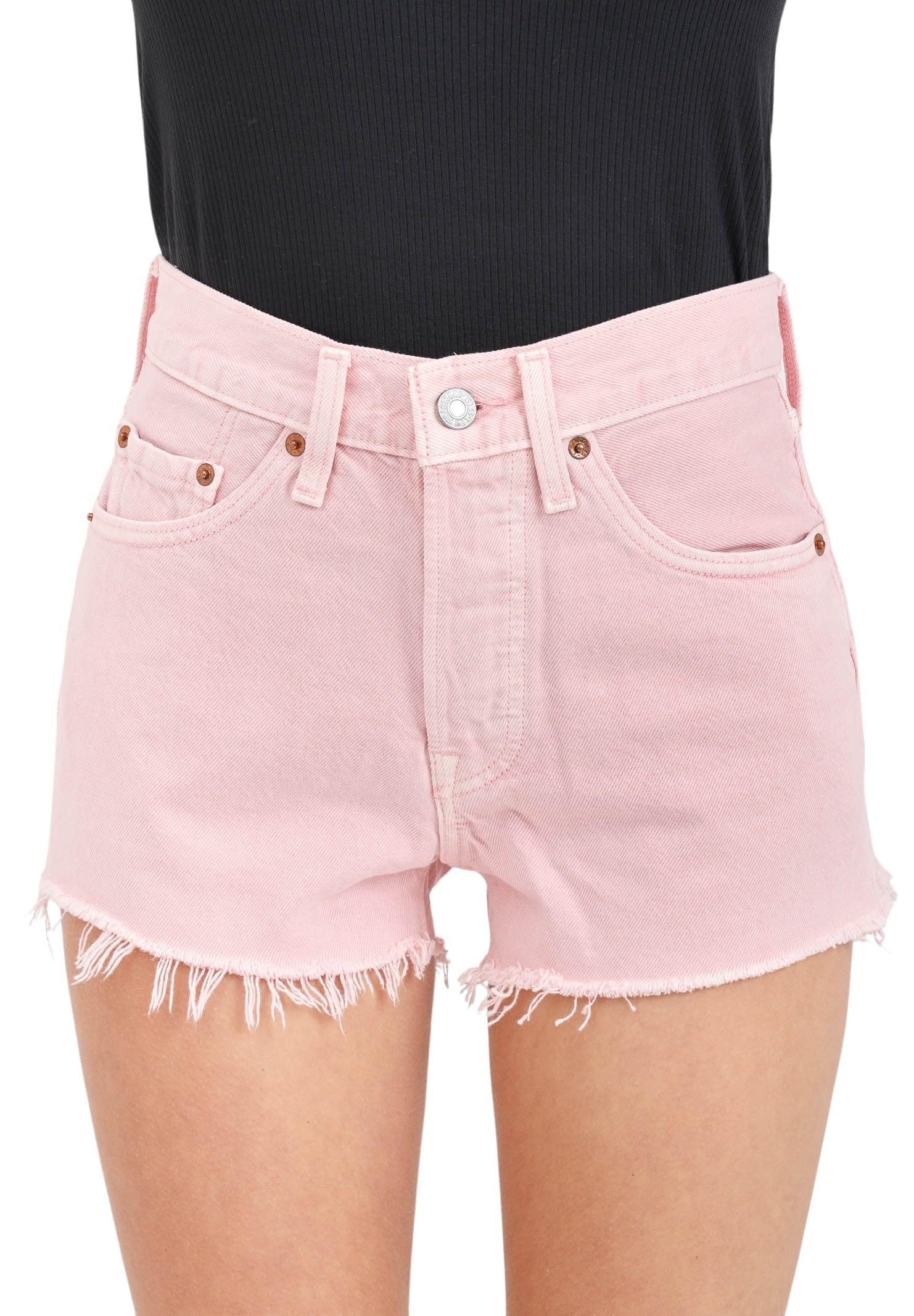 Levi's Levi's® - Pantalones cortos de mezclilla para mujer, color rosa 501tm, Dusty Chalk Pink
