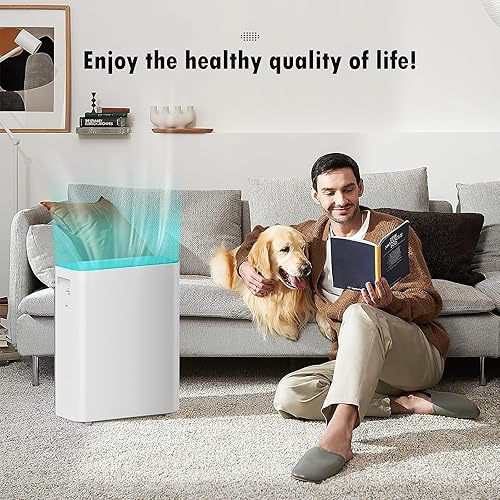 Miniatura 7 de Filtro de repuesto compatible con purificadores de aire Govee H7123 y Homvana H211H211S, filtro HEPA verdadero de filtración de grado H13 de 4