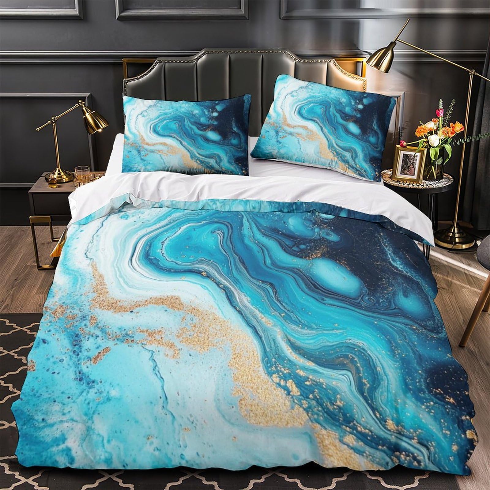 Parure de lit imprimé 3D pour chambre d'ado moderne et confortable 260x220 cm