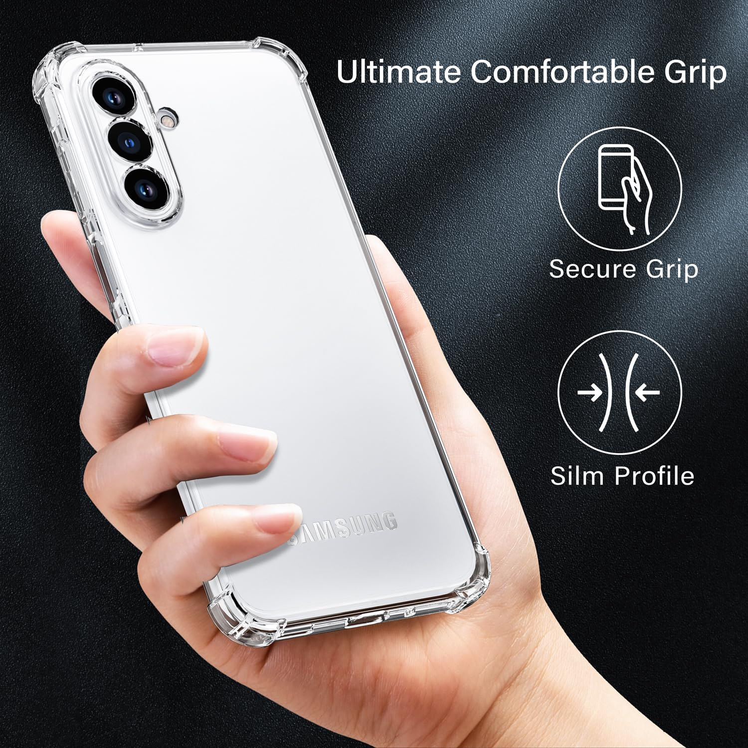 XINYEXIN Custodia per Xiaomi Redmi 15 5G/4G con 2 Pezzi Pellicole Protettive in Vetro Temperato – Trasparente Cover Morbida in TPU con Angoli Airbag, Antiscivolo