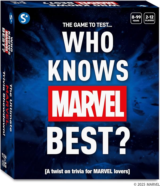 Marvel Tokon fehlt bei EVO 2026 7 Skillmatics Card Game - Who Knows Marvel Best, Family Party Game for Boys, Girls, Teens, Adults Who Love Avengers, Spiderman, Iron Man, Hulk, Fun for Game Night, Gifts for Ages 8, 9, 10 and Up