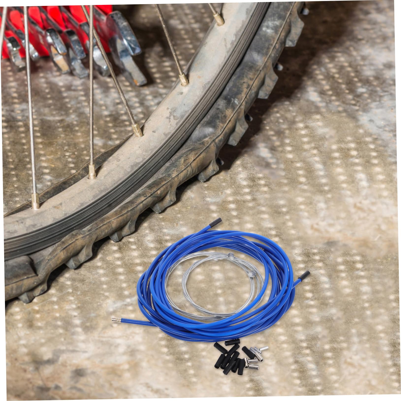 2sets Cavo Freno Bici Tubo con Anima in Acciaio Inox Guaina Cavo Freno per Mountain Bike Bici da Strada e Facile da Installare Affidabile e Durevole