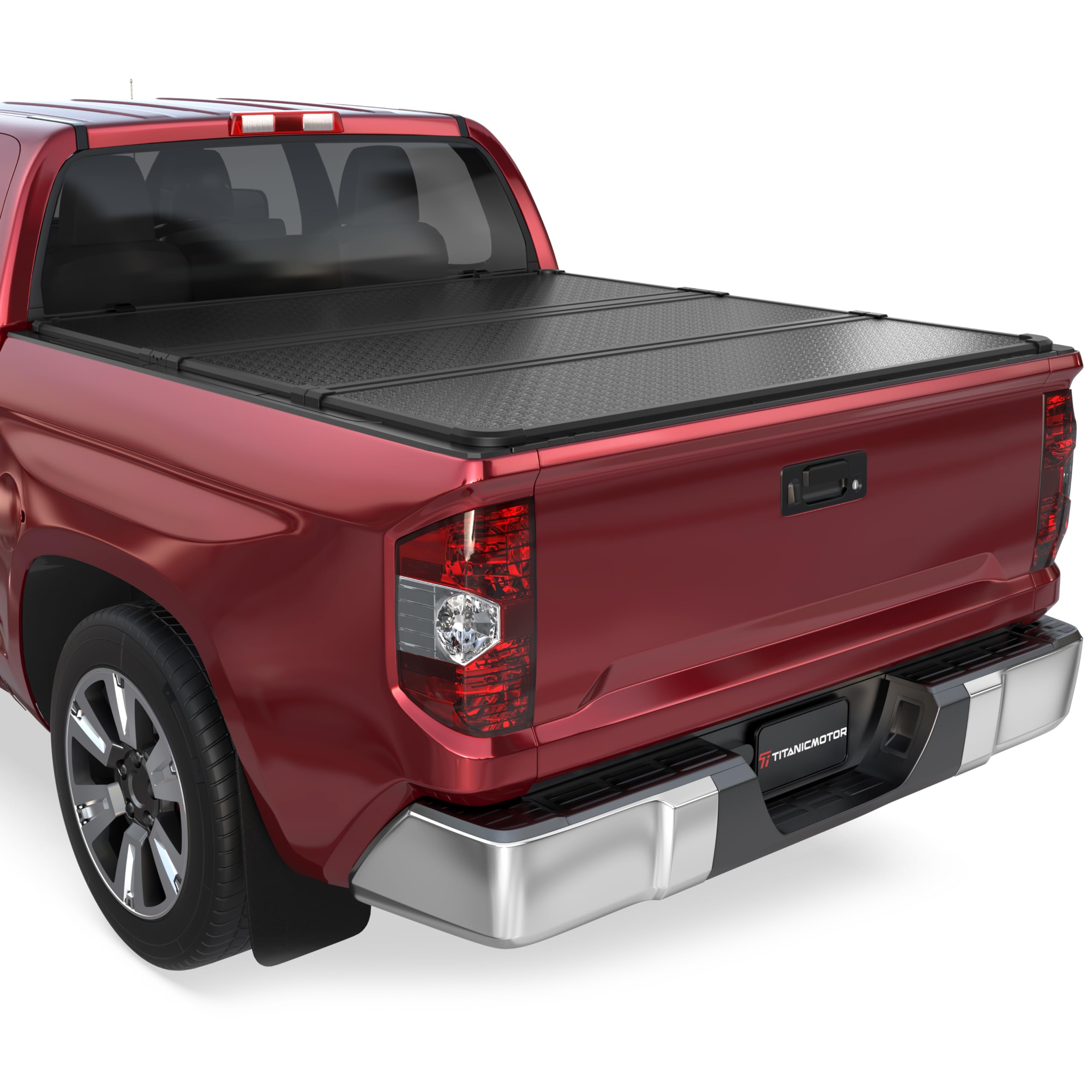 Hard Tri Fold Aluminum Truck Bed Tonneau Cover Compatible for 2014-2024 Toyota Tundra 3-Hard 5.6FT 66.7nch