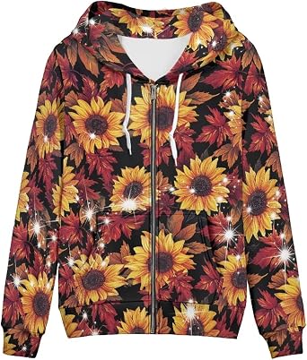 Athletic Sweatshirts Hoodies for Women Zip Up for Outdoor XS-5XL