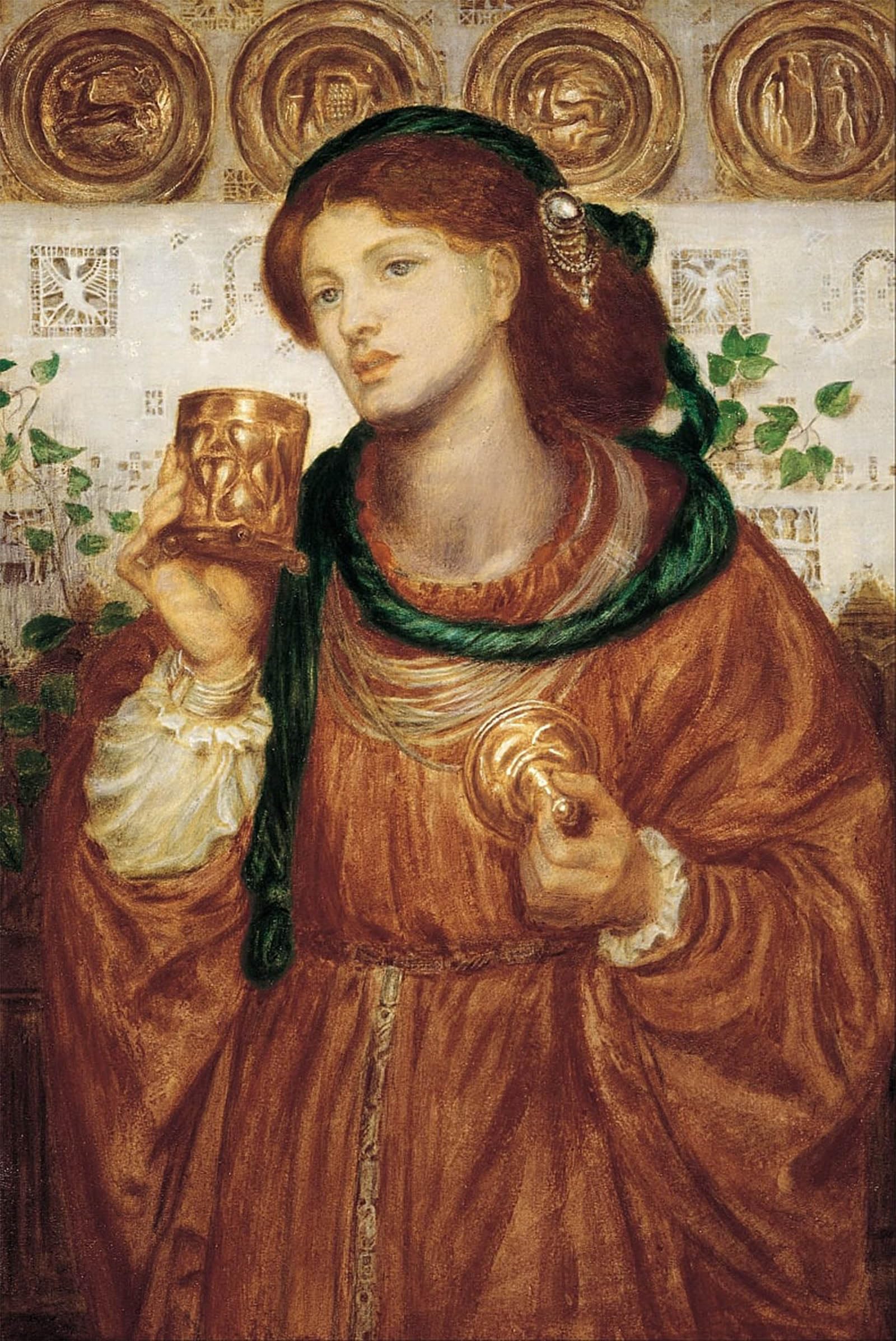 POSTERIIk Vintage Print Pop Art Landscape Artwork the Loving Cup by Dante Gabriel Charles Rossetti Art Prints for Office Home Decor 60x90cm