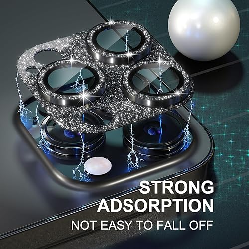 Miniatura 7 de Choiche Protector de lente de cámara para iPhone 14 ProiPhone 14 Pro Max, cubierta de cámara brillante con protector de pantalla de lente de vidrio