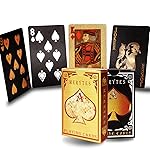 Merytes 2 Deck of Waterproof Poker Cards and Playing Cards with Flexible Plastic PVC Classic Trick Cards