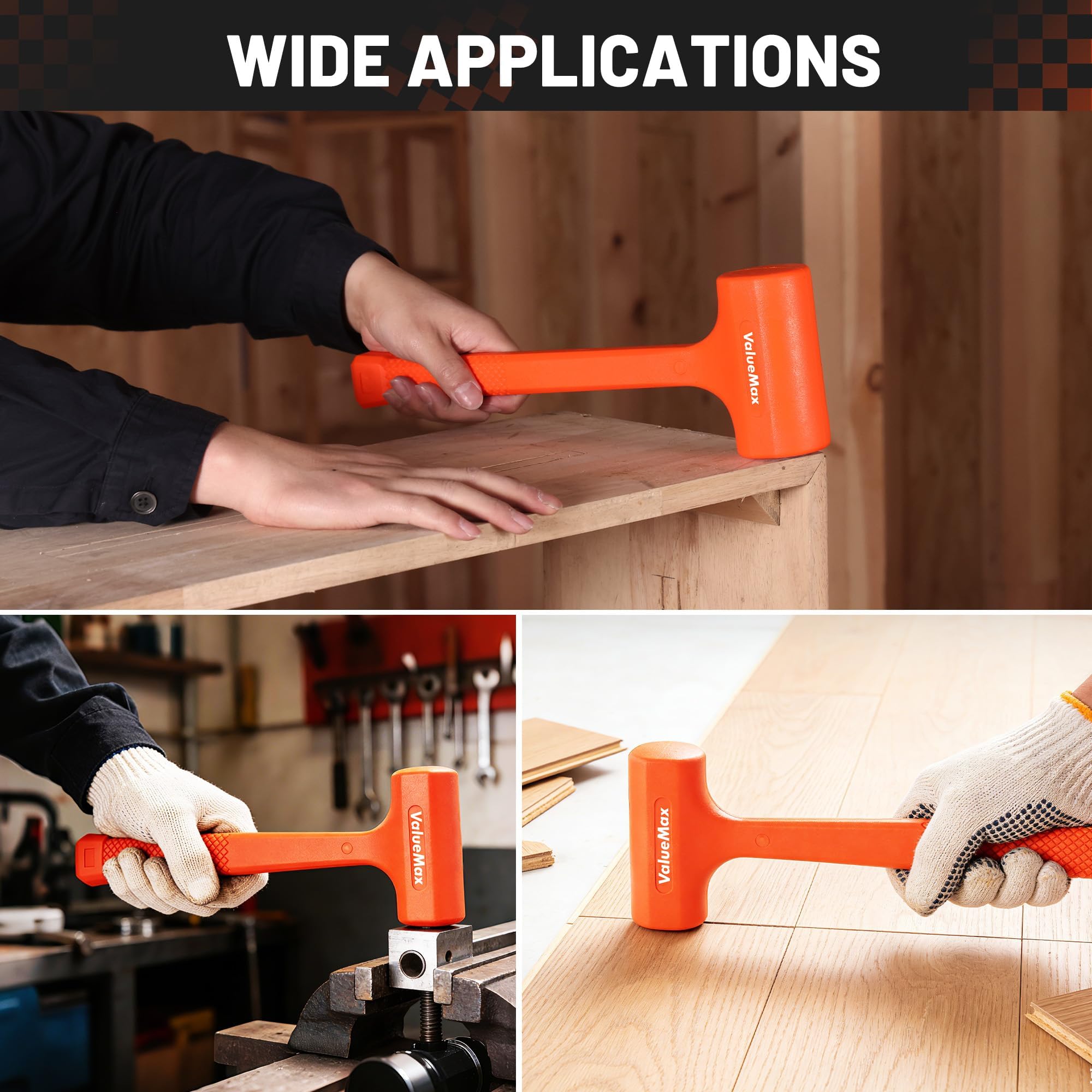 ValueMax Dead Blow Hammer Set - 3 Sizes -7