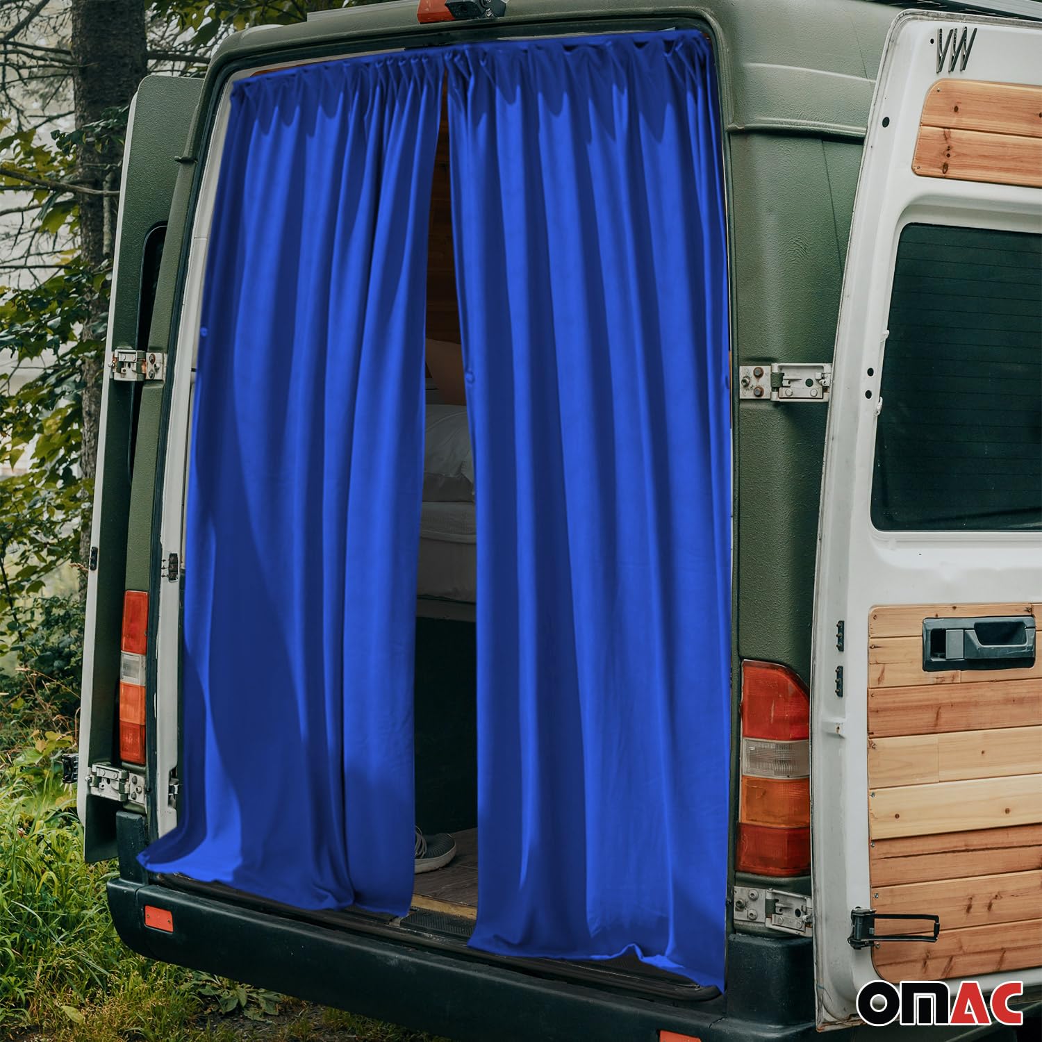Maß Cortinas Cortinas Parasol Compatible con Citroen Berlingo Portón Trasero Vorhänge Dunkelblau
